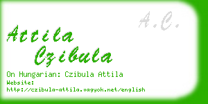 attila czibula business card